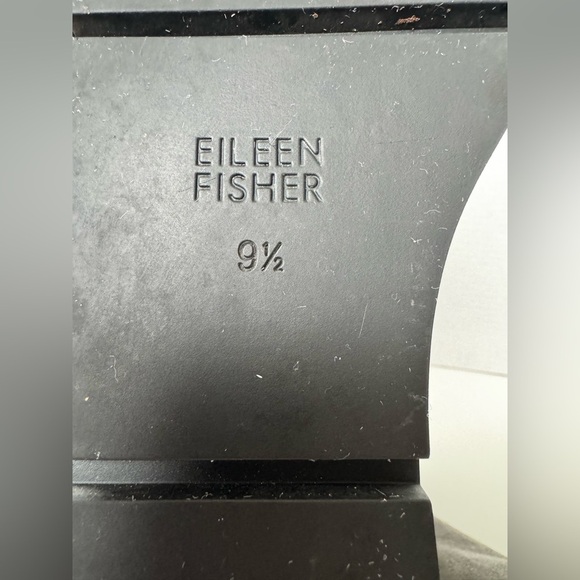 Eileen Fisher Adele Graphite Suede Wedge Booties Ankle Boots Women’s Size 9.5 - Picture 7 of 9
